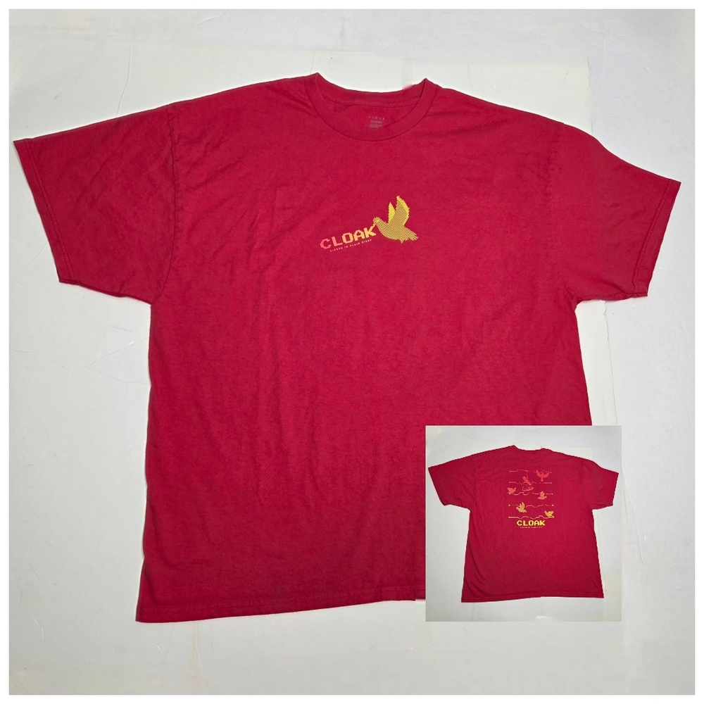 Cloak Brand The Birds Tee Size 3XL* Red Tshirt Markiplier You Tube Gamer Culture